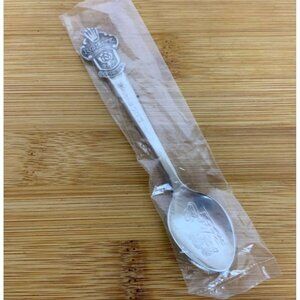 Rolex Bucherer of Switzerland Lucerne Souvenir Spoon Engraved Lion Bowl Vtg NEW